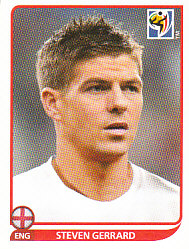 Steven Gerrard England samolepka Panini World Cup 2010 #192